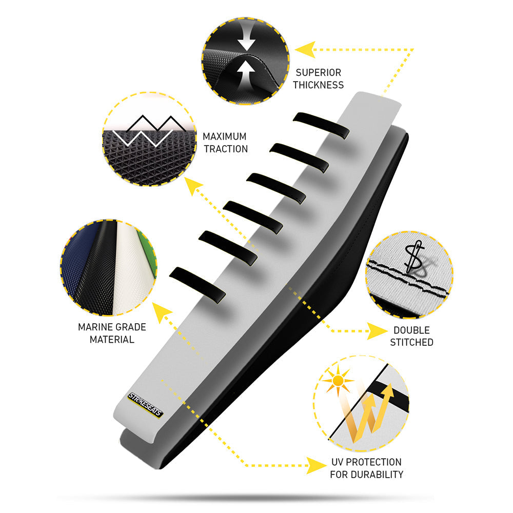 Honda CRF450R/CRF450RX 21-24/ CRF250R/CRF250RX 22-24 RED/RED Gripper Seat Cover-thumbmail-2