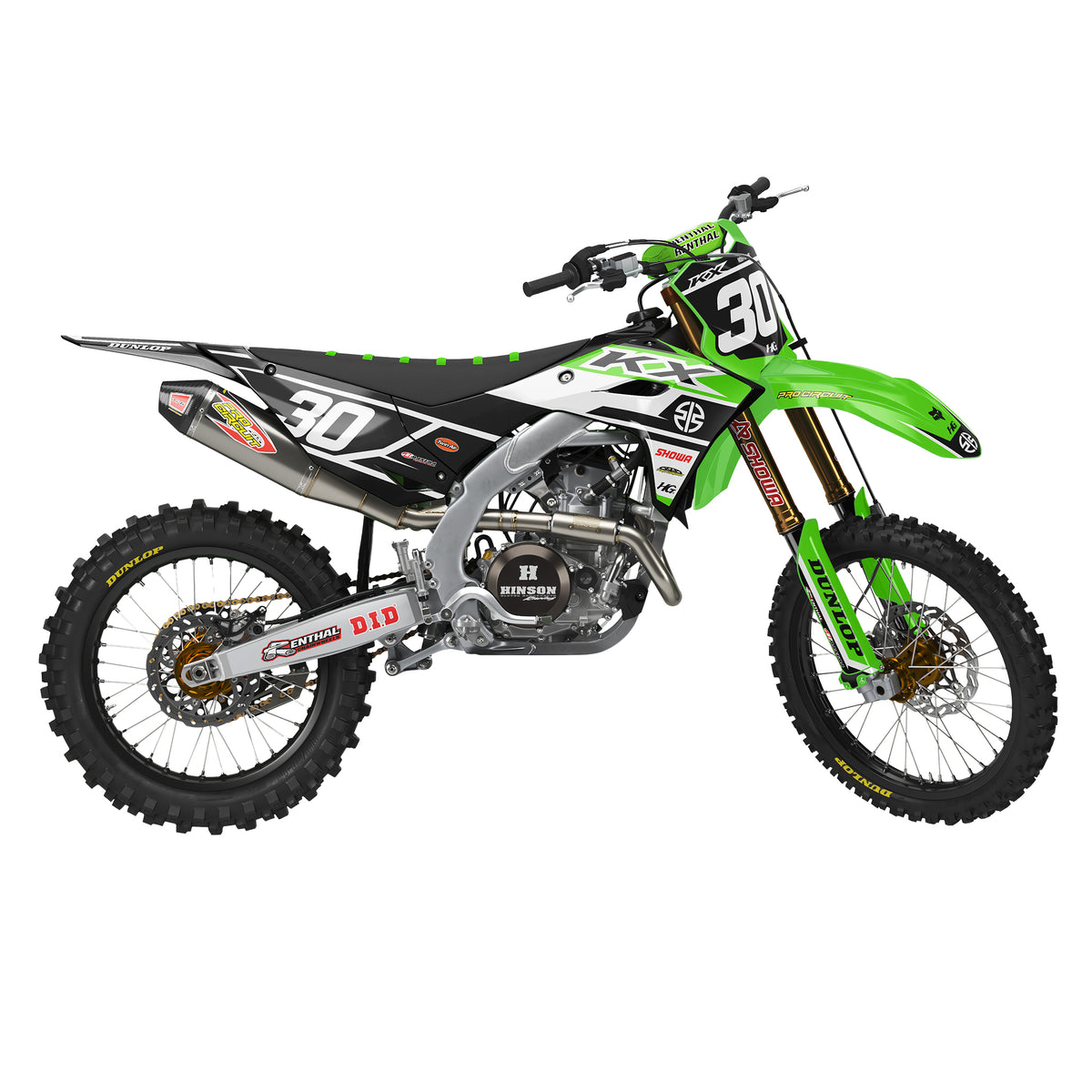 KAWASAKI FACTORY BLACK KIT (ALL YEARS)
