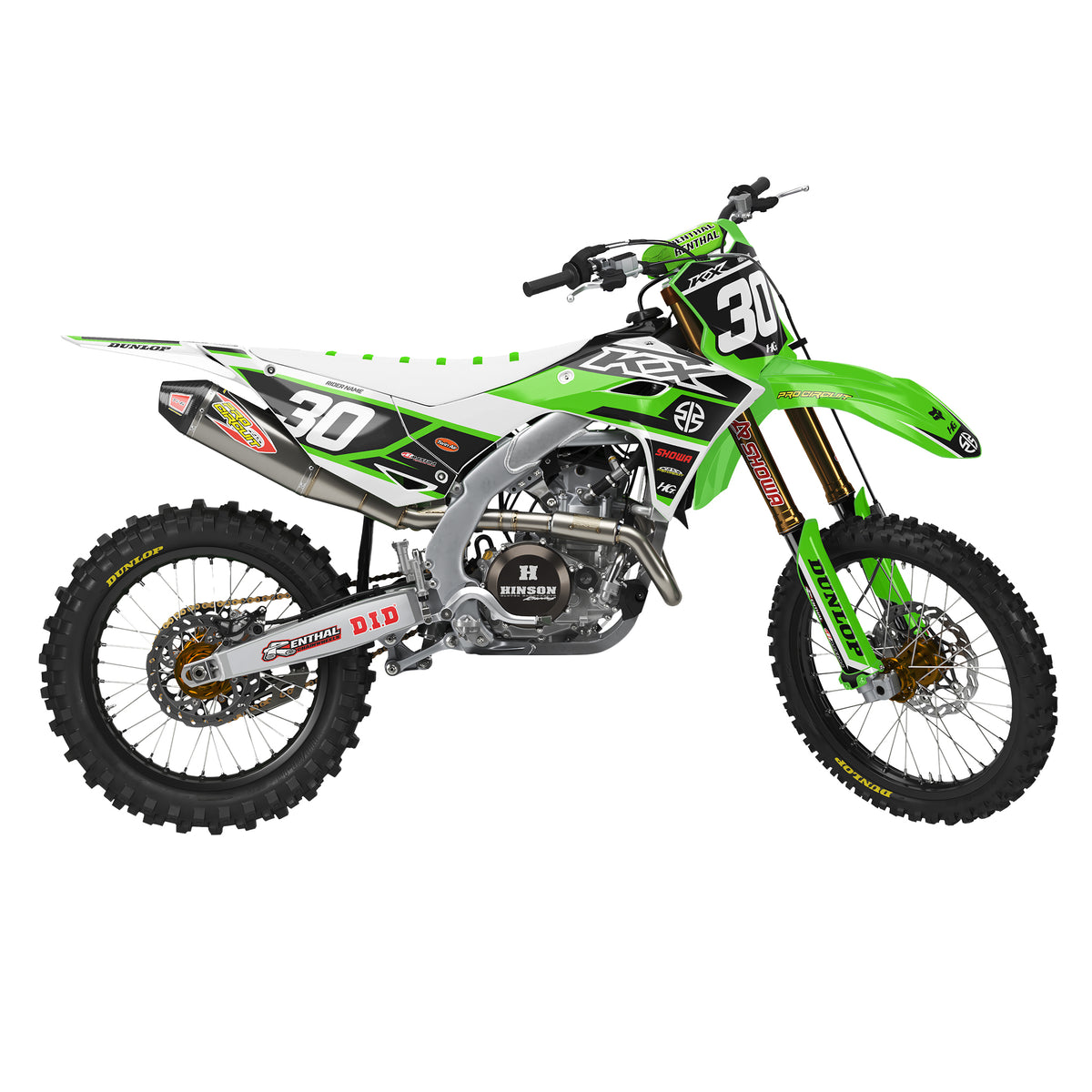 KAWASAKI FACTORY WHITE KIT (ALL YEARS)
