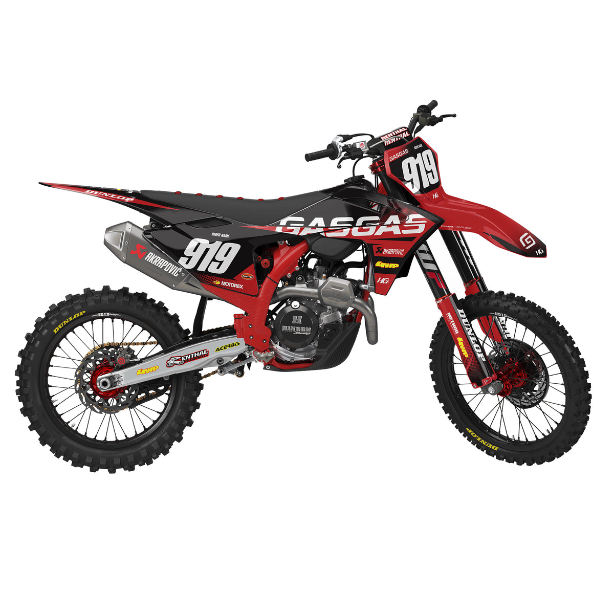 GASGAS OUTDOORS BLACK KIT (ALL YEARS)