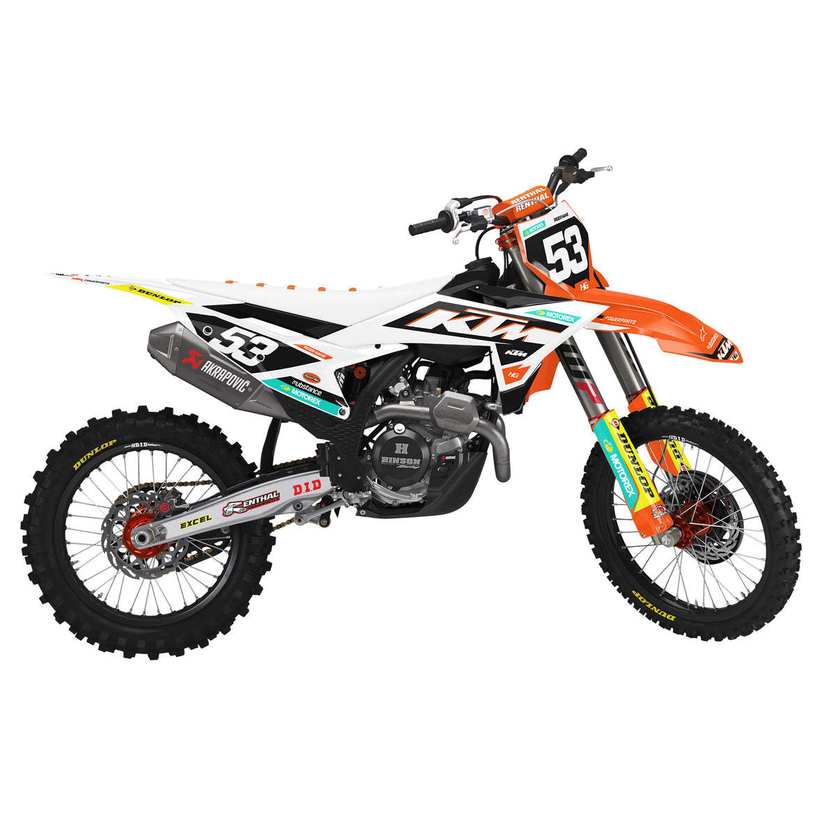 KTM FACTORY WHITE KIT (ALL YEARS)