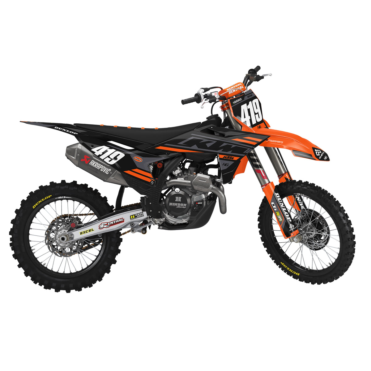 KTM STRIKE BLACK KIT (ALL YEARS)