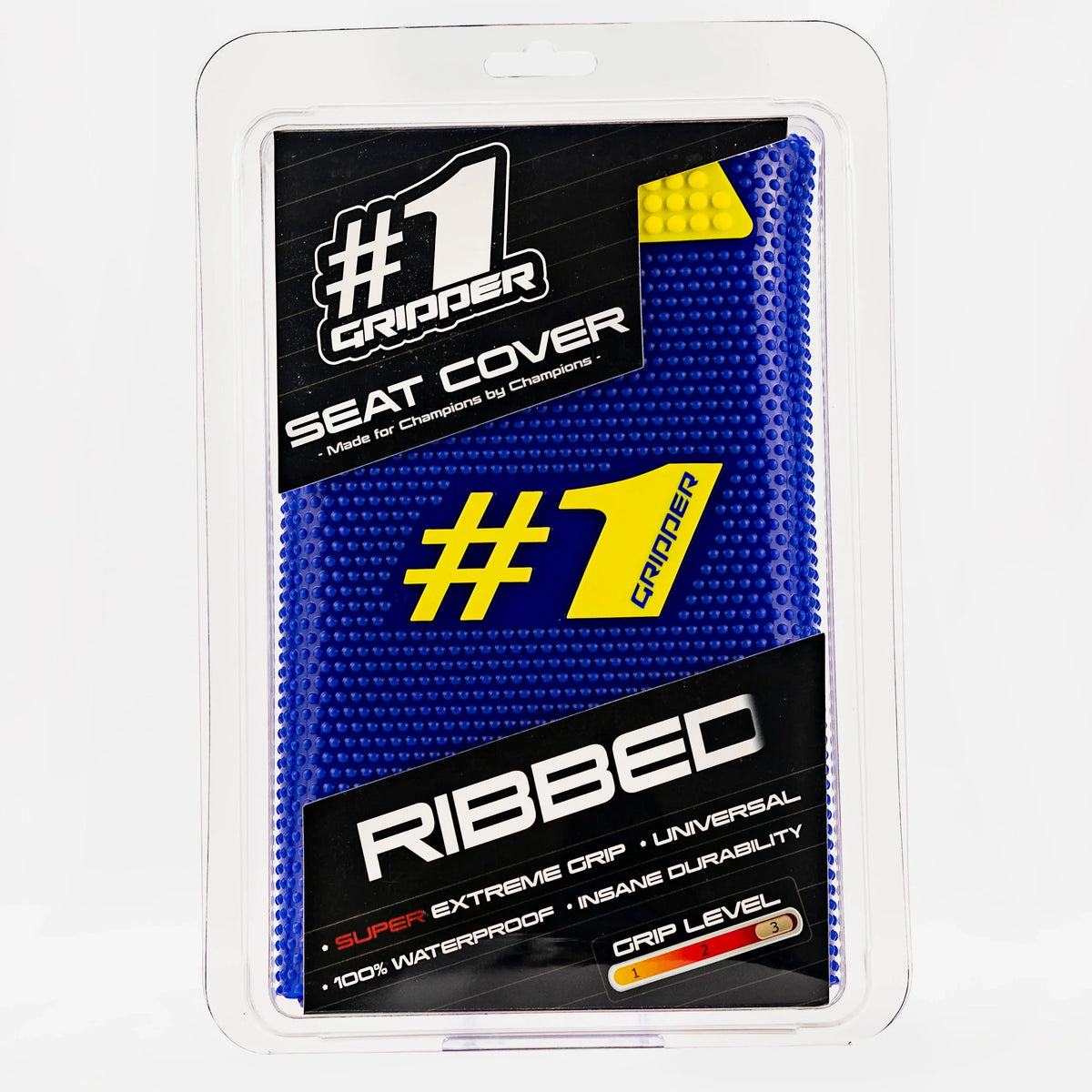 1Gripper RIBBED Seat Cover - Blue/Yellow-thumbmail-2