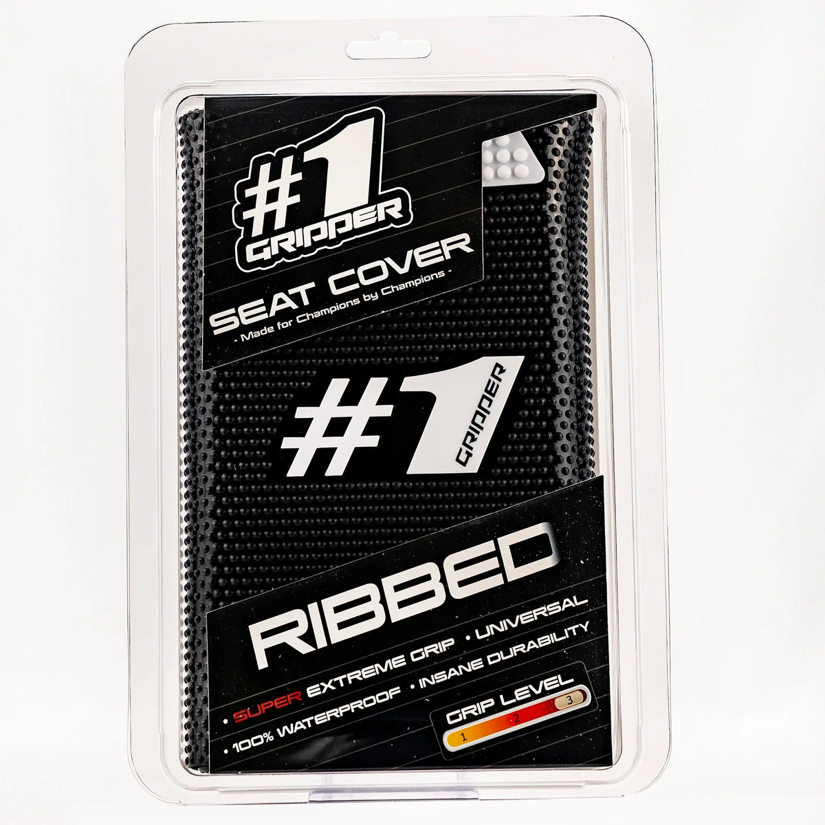 RIBBED Seat Cover - Black/White-thumbmail-2