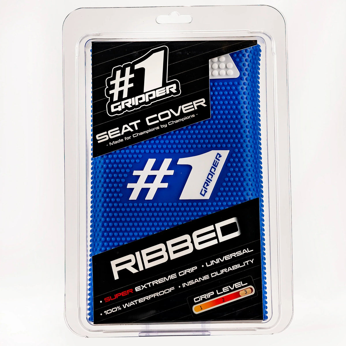 1Gripper RIBBED Seat Cover - Light Blue/White-thumbmail-2