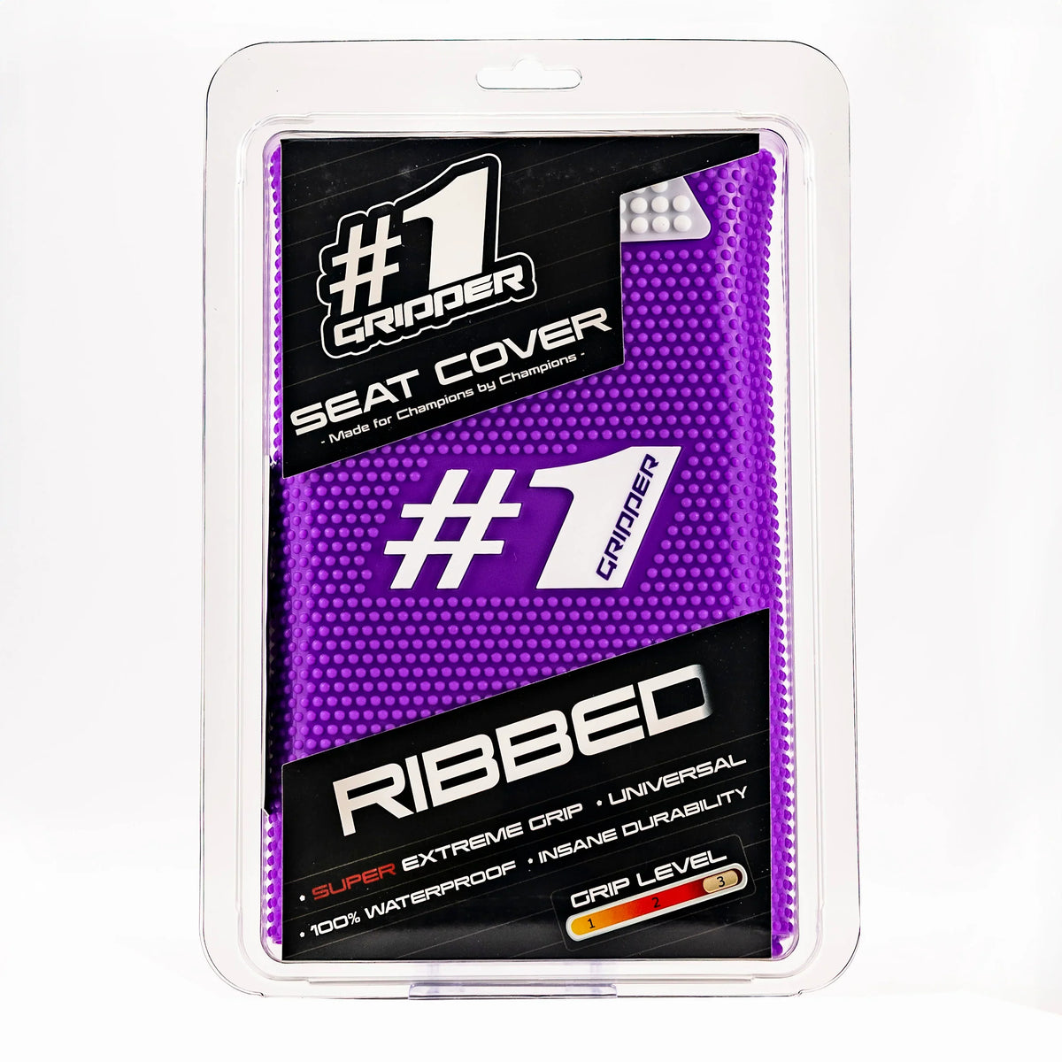 1Gripper RIBBED Seat Cover - Purple/White-thumbmail-2