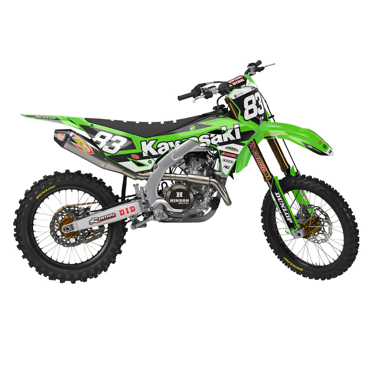 KAWASAKI PUSH GREEN KIT (ALL YEARS)