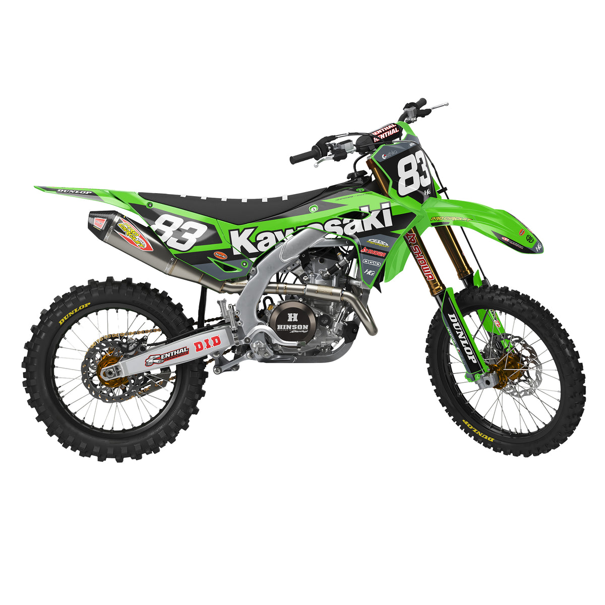 KAWASAKI PUSH GREY KIT (ALL YEARS)