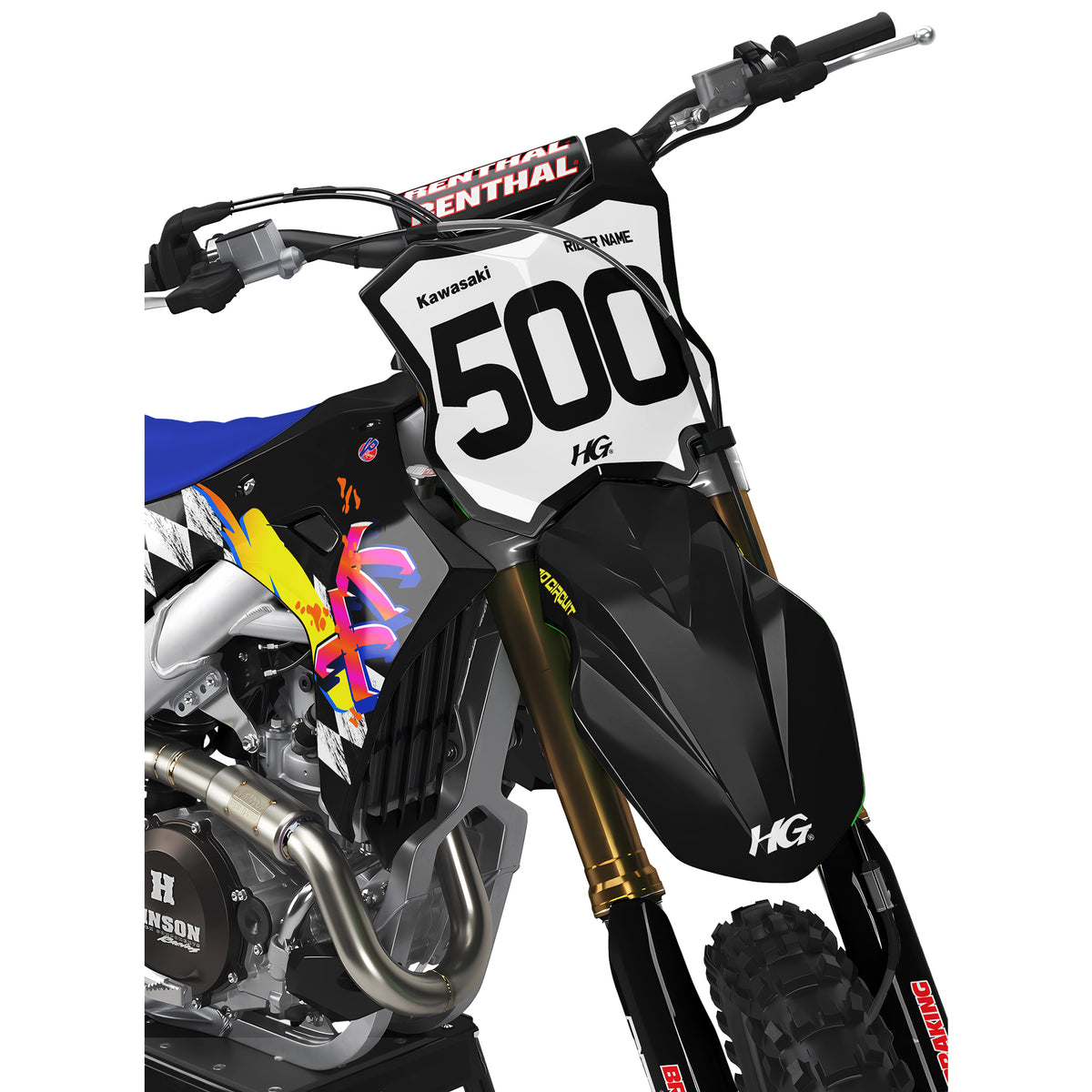 KAWASAKI THROWBACK BLACK KIT (ALL YEARS)-thumbmail-2