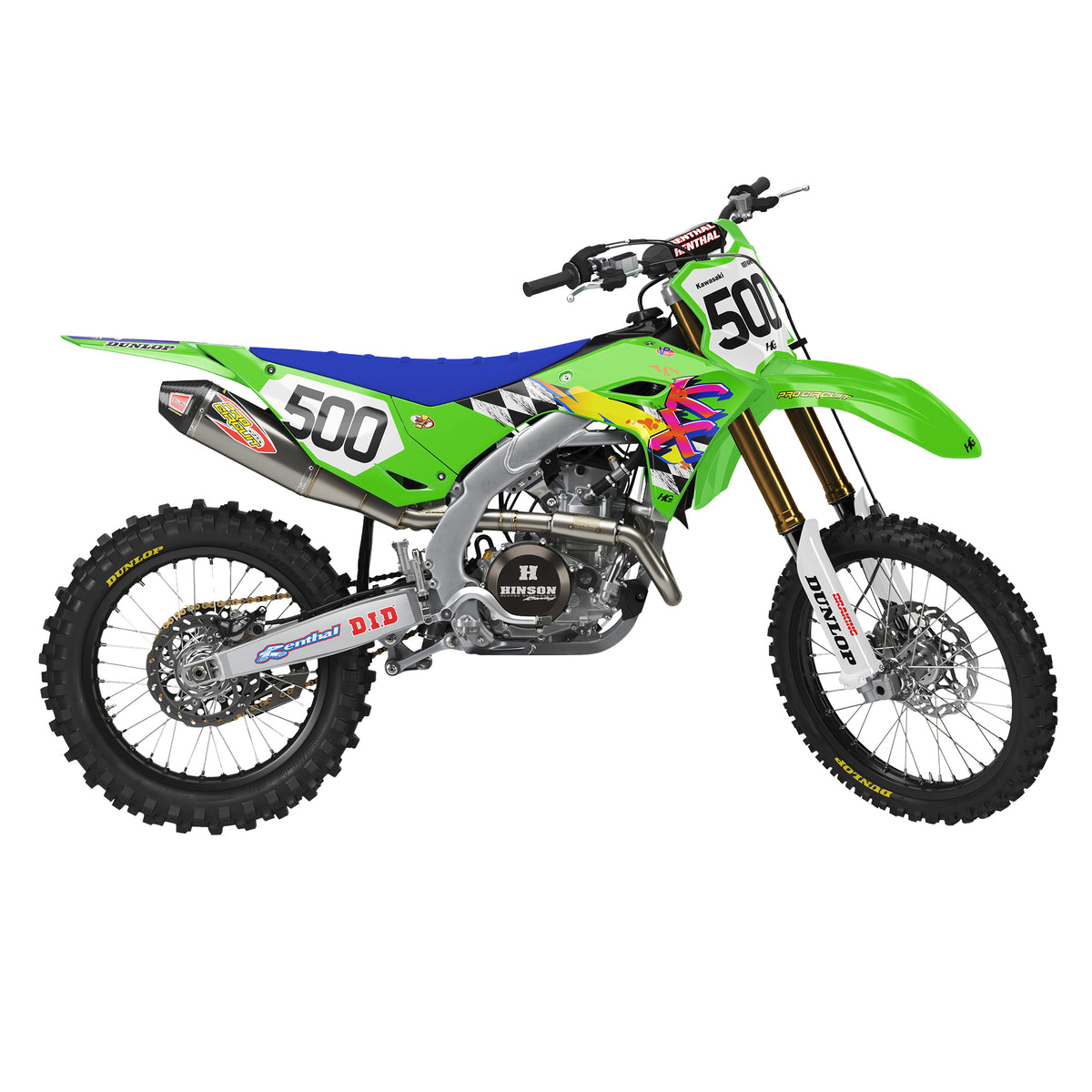 KAWASAKI THROWBACK GREEN KIT (ALL YEARS)