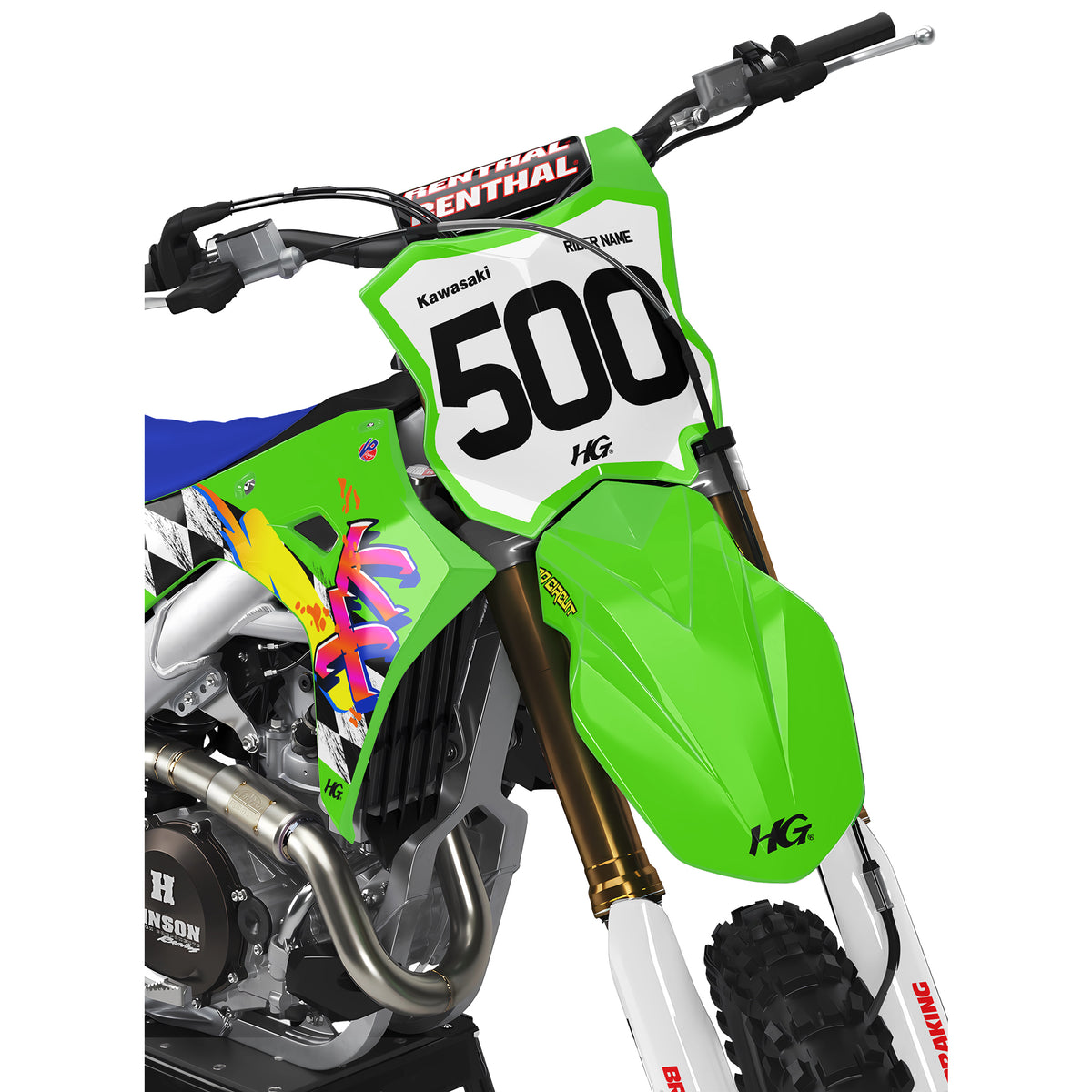 KAWASAKI THROWBACK GREEN KIT (ALL YEARS)-thumbmail-2