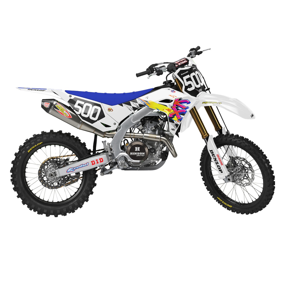 KAWASAKI THROWBACK WHITE KIT (ALL YEARS)