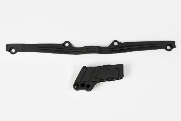 Kawasaki KX Chain Guide + Swingarm Chain Slider - Black - KA03793@001
