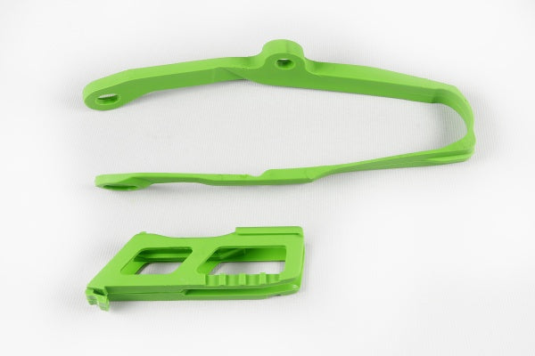Kawasaki KXF Chain Guide + Swingarm Chain Slider - Green - KA04744@026