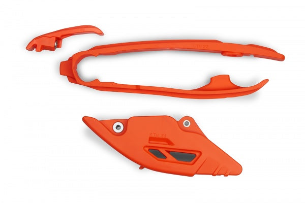 KTM SX-F Chain Guide + Swingarm Chain Slider - Orange - KT05019@127