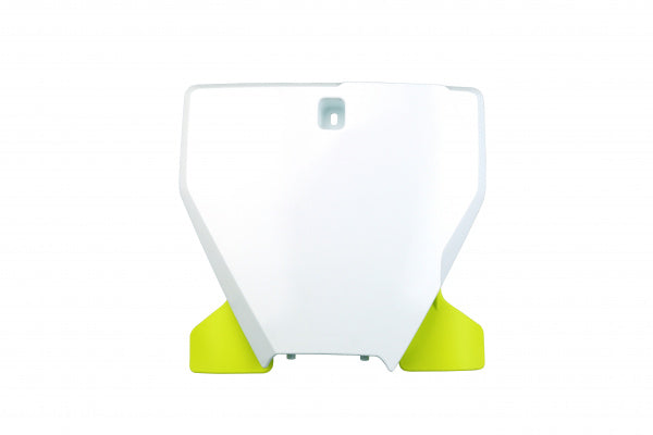 Husqvarna TC Front Number Plate - White 20-26 - HU03395@040