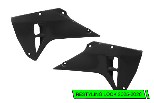 Honda CRF Radiator Covers - Black (001) - HO05624#001