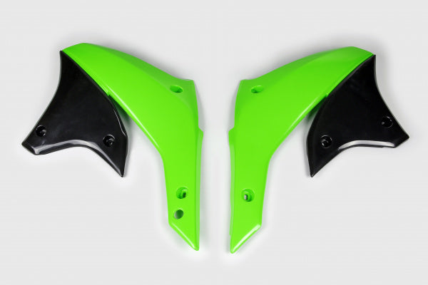 Kawasaki KLX Radiator Covers - Green - KA03742#026