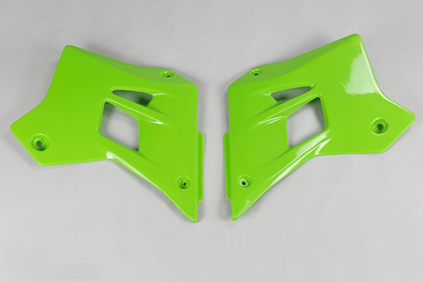 Kawasaki KDX Radiator Covers - Green - KA02787#026