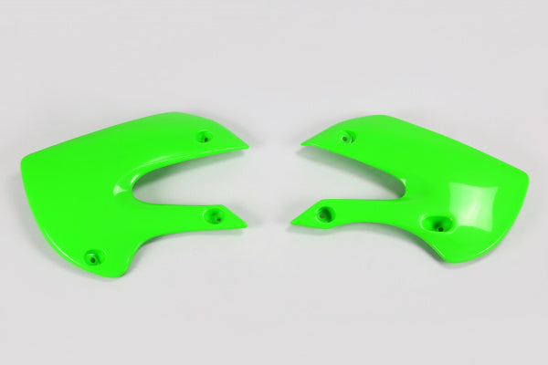 Kawasaki KX Radiator Covers - Green - KA03733#026