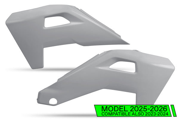 Husqvarna FX Radiator Covers - Grey 23-26 - HU04325#342