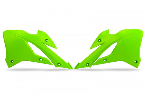 Kawasaki KX Radiator Covers - Neon Green - KA04758#AFLU