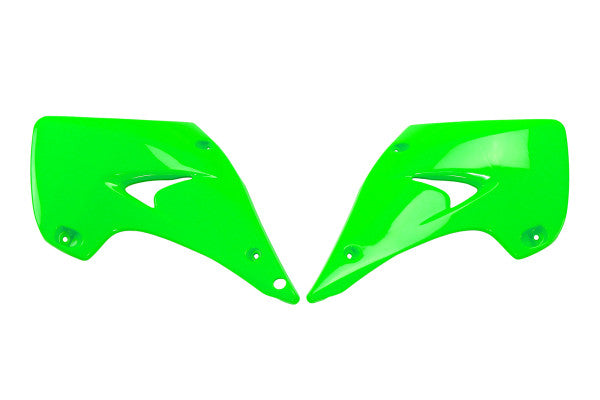 Kawasaki KX Radiator Covers - Neon Green - KA03738#AFLU