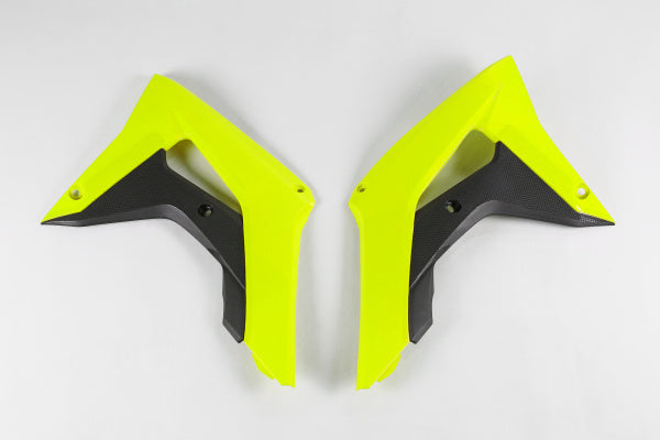 Honda CRF Radiator Covers - Neon Yellow - HO04682#DFLU