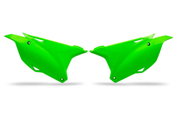 Kawasaki KX Side Panels - Neon Green - KA04729#AFLU