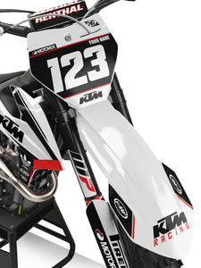 KTM GRAPHICS KIT "NEW ERA WHITE"